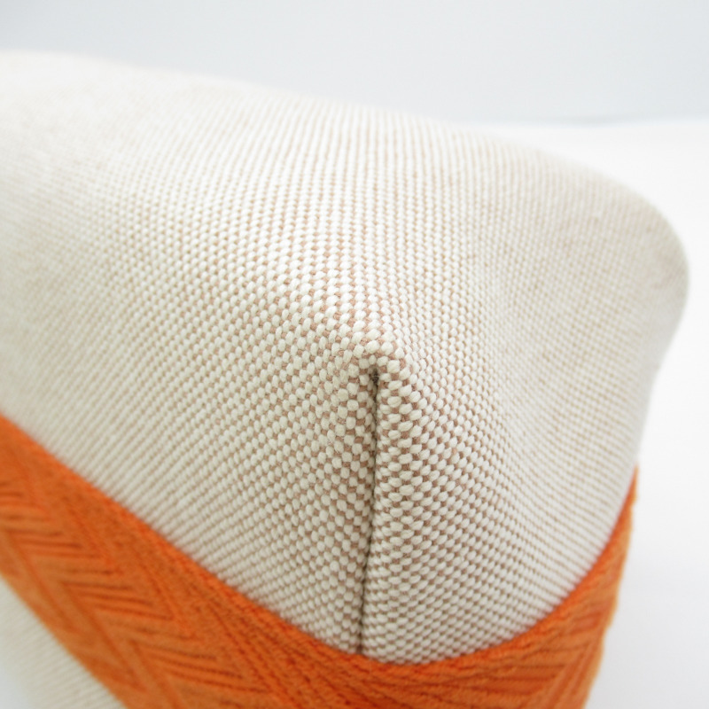 【日本直送】HERMES Bride a Brac PM Zigzag 配件袋手提包 Toile H 帆布米色 SHW-6