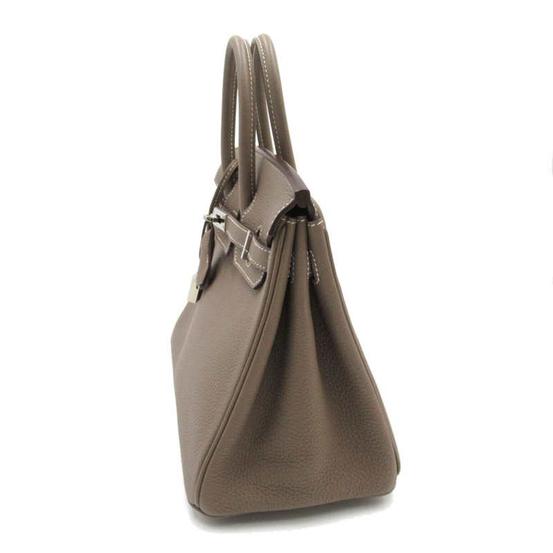 【日本直送】HERMES Birkin 25 手提包 A Togo 皮革 Etoupe 灰色 SHW 二手-2