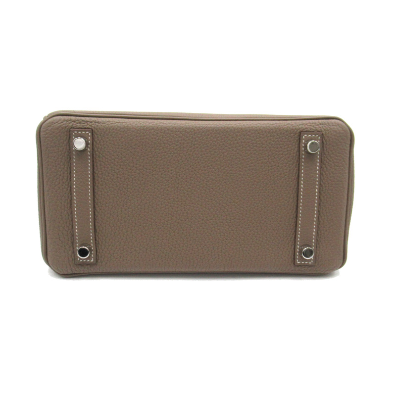 【日本直送】HERMES Birkin 25 手提包 A Togo 皮革 Etoupe 灰色 SHW 二手-3