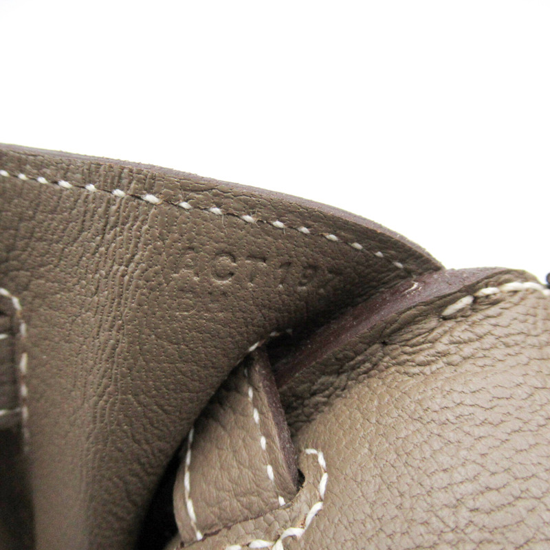 【日本直送】HERMES Birkin 25 手提包 A Togo 皮革 Etoupe 灰色 SHW 二手-8