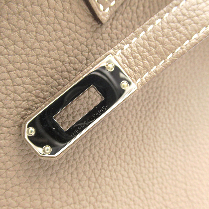 【日本直送】HERMES Birkin 25 手提包 A Togo 皮革 Etoupe 灰色 SHW 二手-10