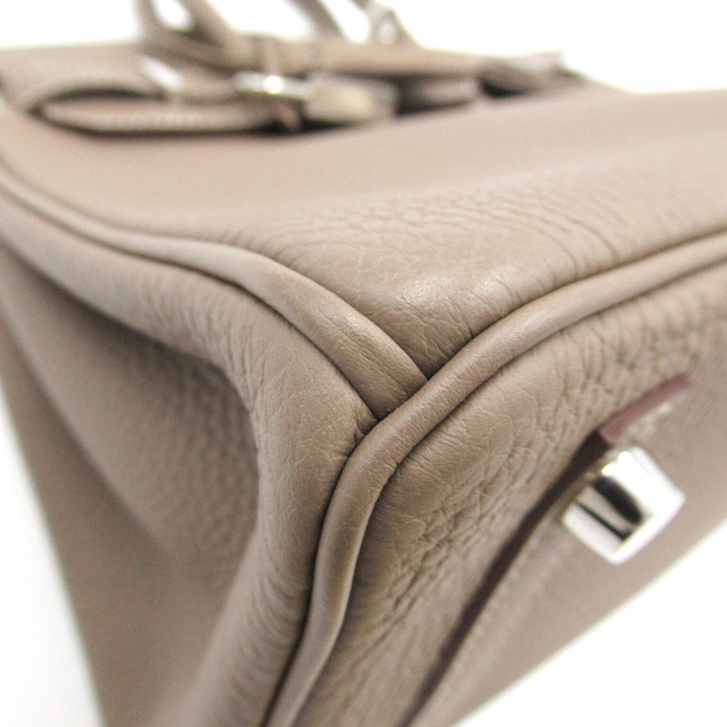 【日本直送】HERMES Birkin 25 手提包 A Togo 皮革 Etoupe 灰色 SHW 二手-13