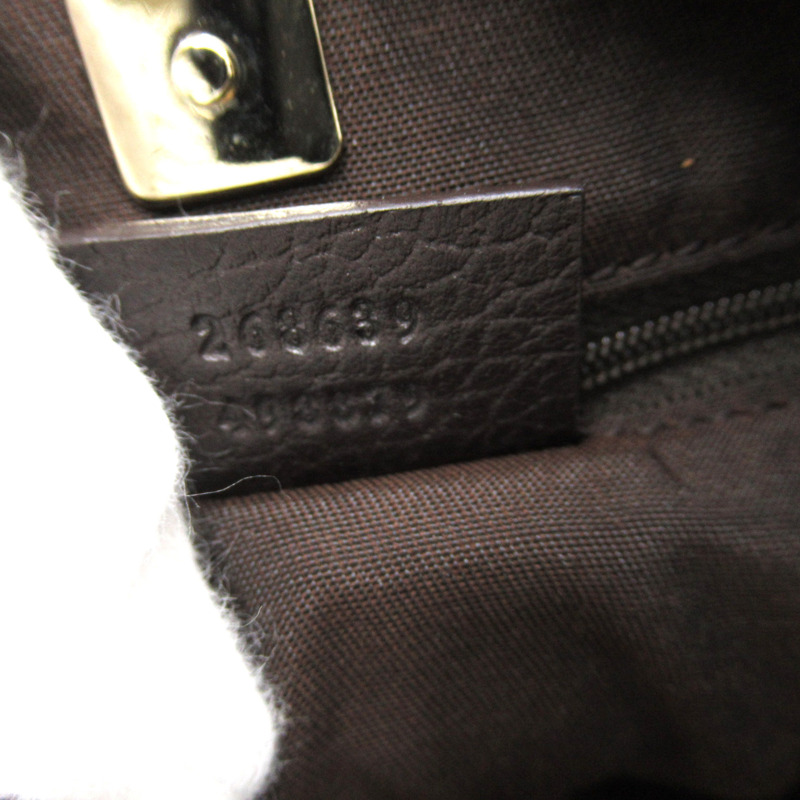 【日本直送】GUCCI GG 水晶手提包 268639 PVC 塗層帆布棕色二手女用 GHW-7