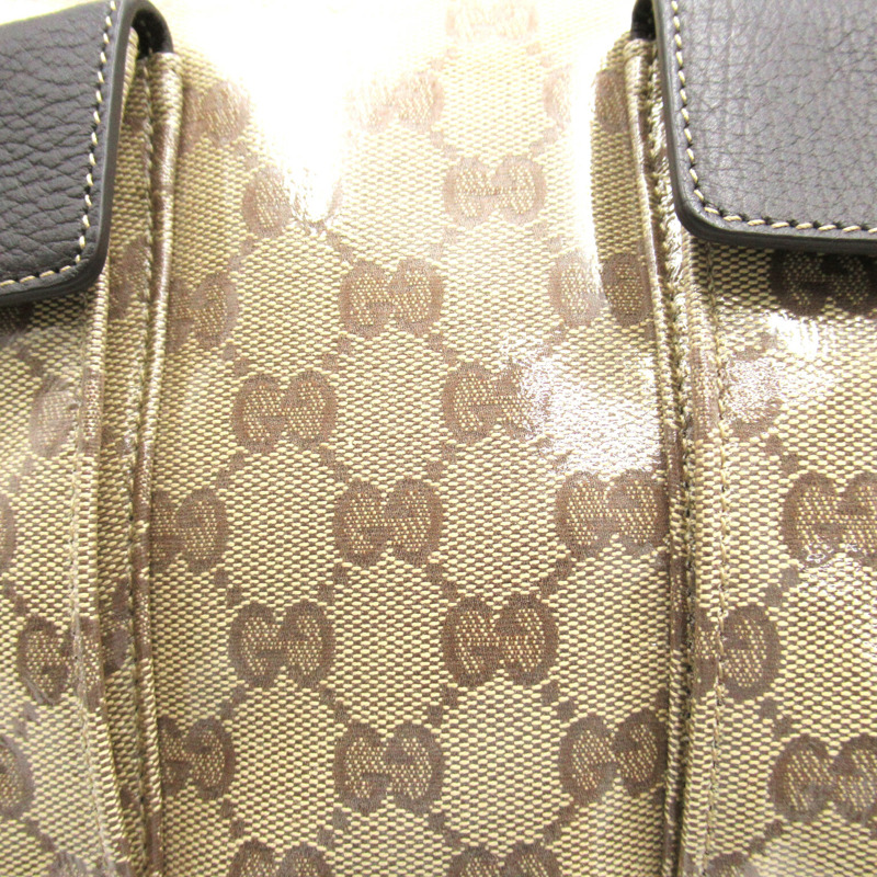 【日本直送】GUCCI GG 水晶手提包 268639 PVC 塗層帆布棕色二手女用 GHW-9