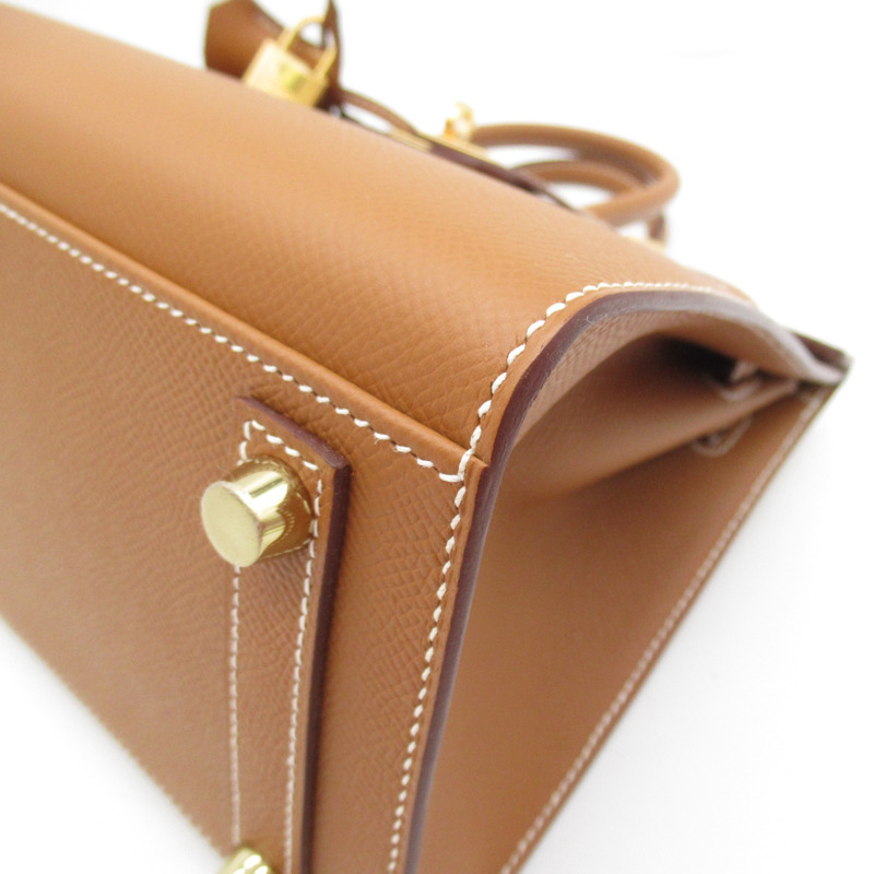 【日本直送】HERMES Birkin 25 手提包 B Taurillon Clemence 皮革 棕金 GHW 二手-8