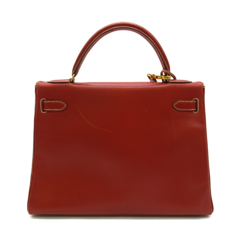 【日本直送】HERMES Kelly 32 2way 單肩手提包 U Box 小牛皮 Brique GHW 二手-1