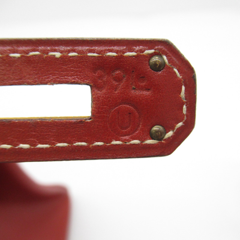 【日本直送】HERMES Kelly 32 2way 單肩手提包 U Box 小牛皮 Brique GHW 二手-6