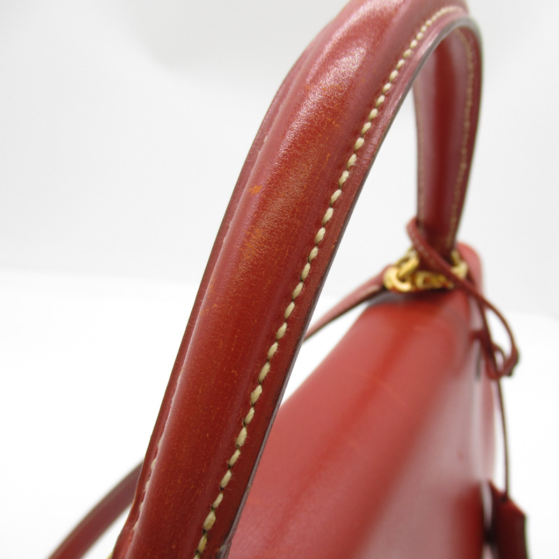 【日本直送】HERMES Kelly 32 2way 單肩手提包 U Box 小牛皮 Brique GHW 二手-11