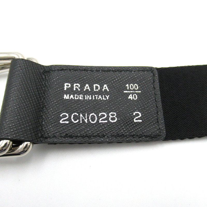 【日本直送】PRADA 腰帶 2CN028 尼龍 黑色 二手男女通用-3