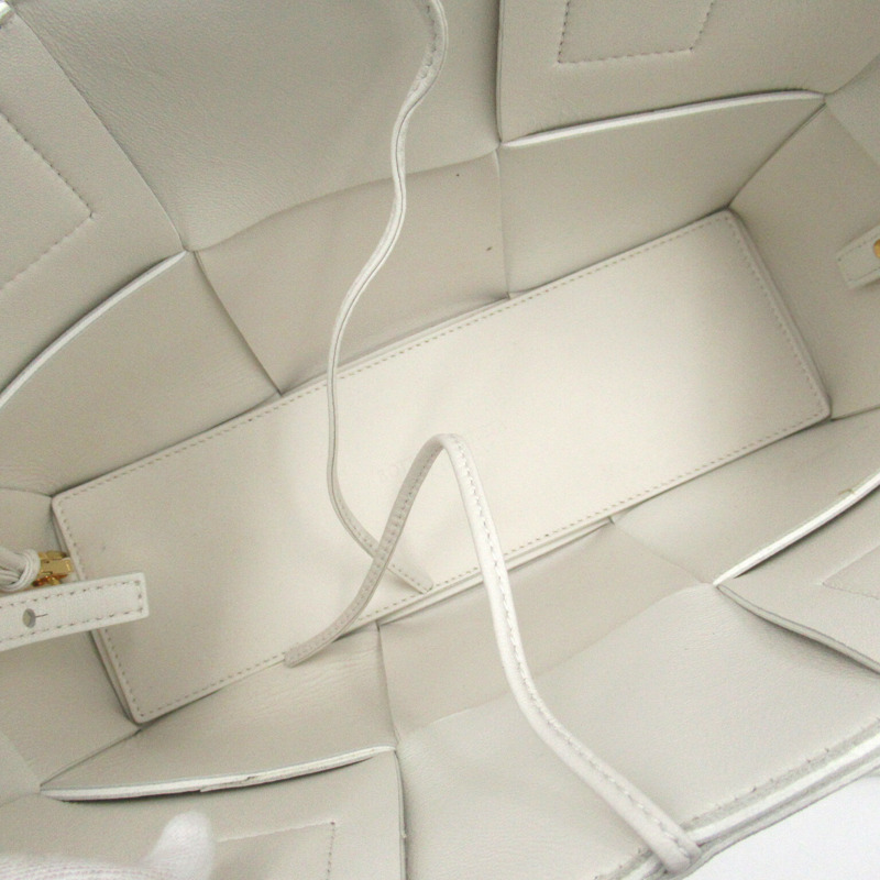 【日本直送】BOTTEGA VENETA 迷你 Arco 托特包 托特包 709337VCQC29009 小羊皮（綿羊皮）白色全新女裝-8