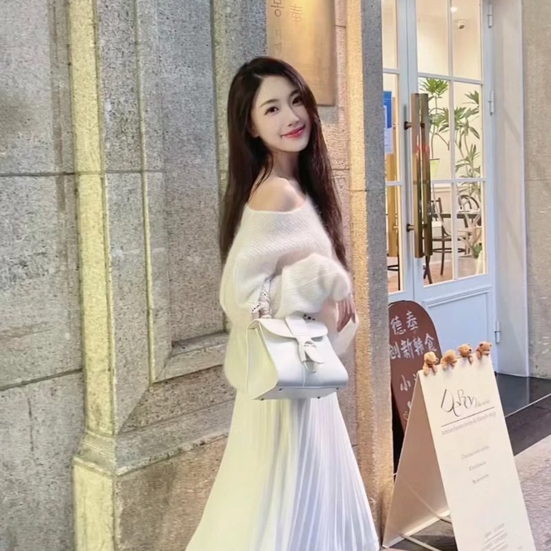 Delvaux Box 小牛皮 Mini Brillant包 白色-3