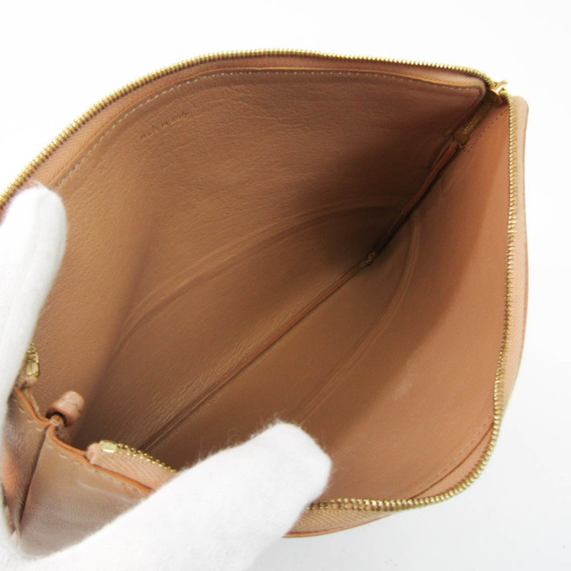 【日本直送】Celine 女士皮革手拿包米色，黑色-2