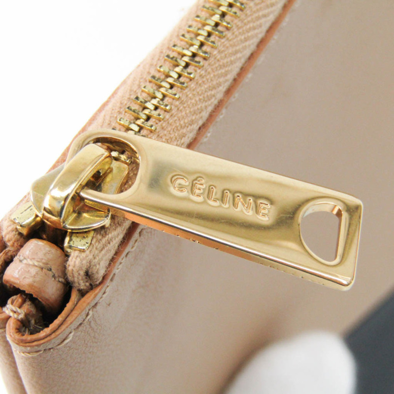 【日本直送】Celine 女士皮革手拿包米色，黑色-6