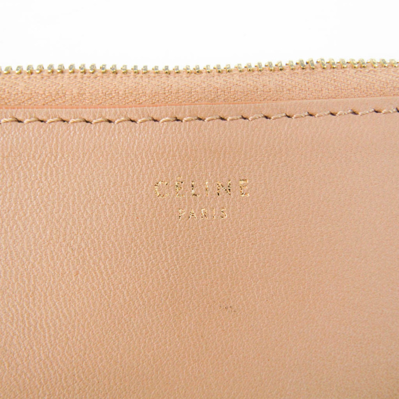 【日本直送】Celine 女士皮革手拿包米色，黑色-8