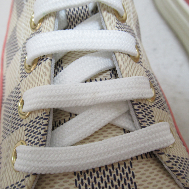 【日本直送】路易威登 (LOUIS VUITTON) 運動鞋 鞋 Damier Azur PVC 帆布 米色 二手女式 LV #36 1/2-8