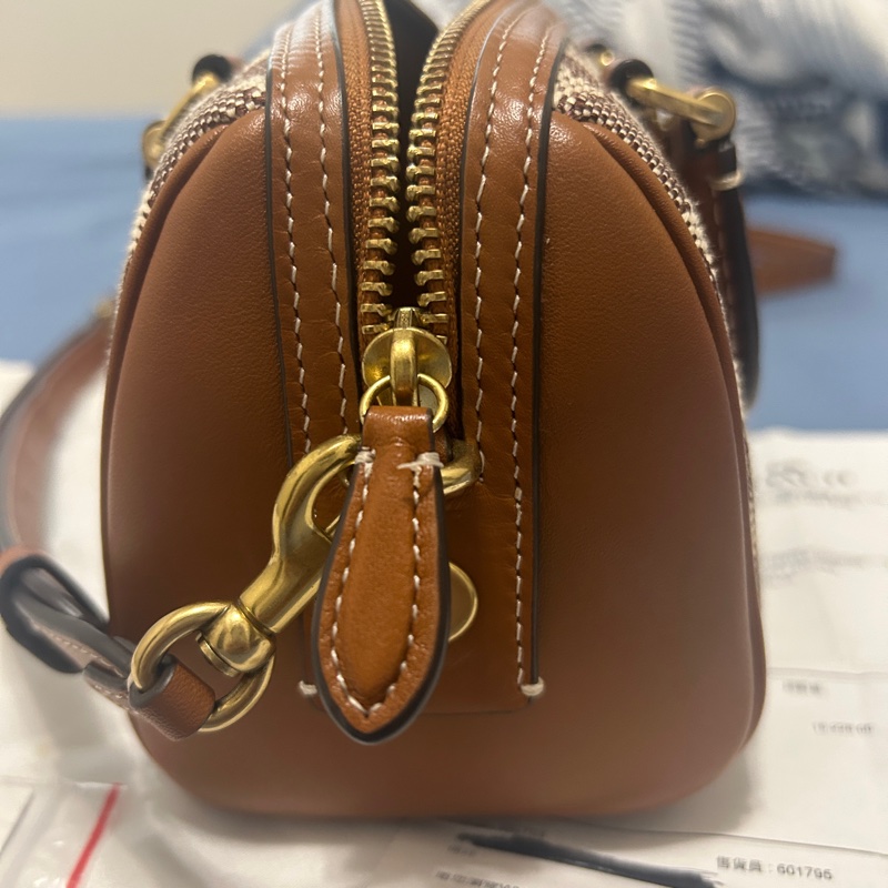 coach蔻馳CA115棕老花波士頓包-12