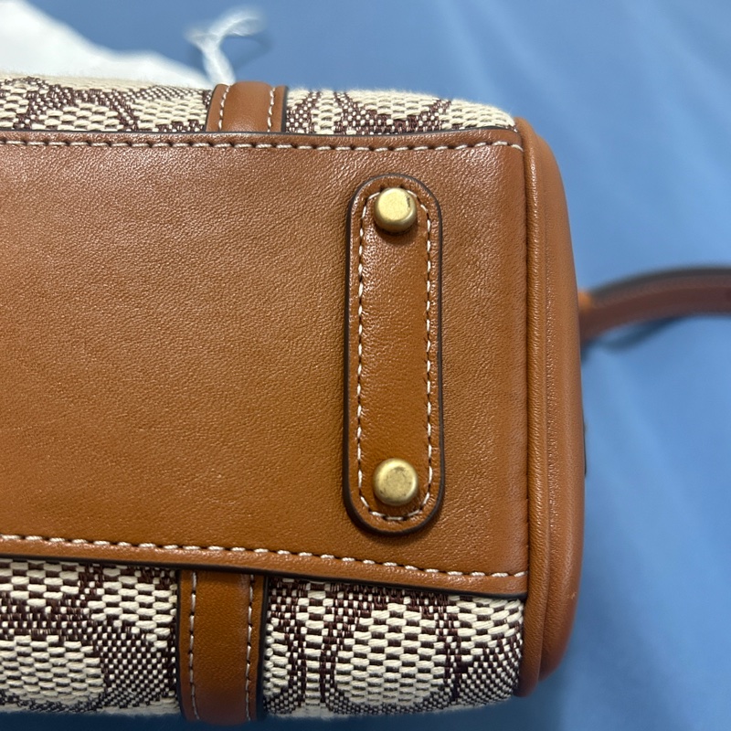 coach蔻馳CA115棕老花波士頓包-20