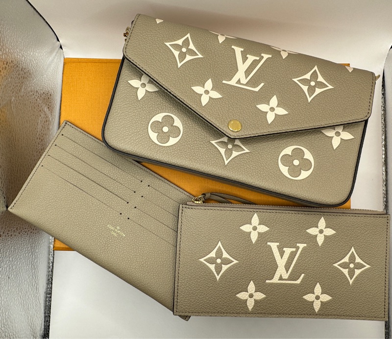 Louis Vuitton鏈條包大象灰單肩包 (M69977)-0