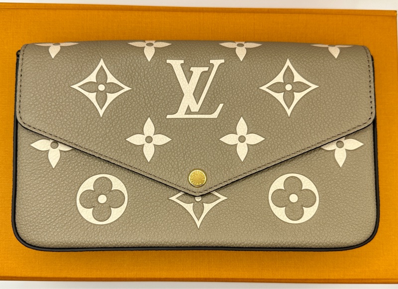 Louis Vuitton鏈條包大象灰單肩包 (M69977)-1