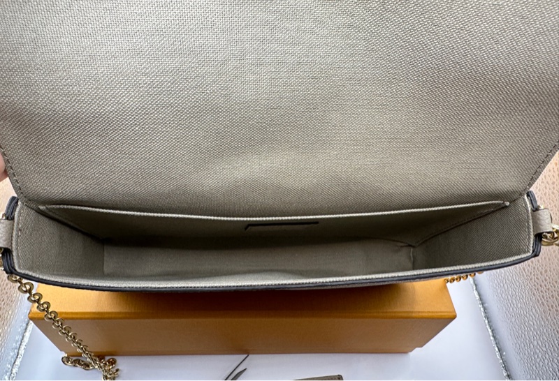 Louis Vuitton鏈條包大象灰單肩包 (M69977)-4