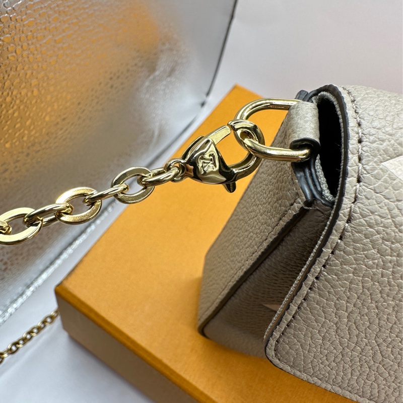 Louis Vuitton鏈條包大象灰單肩包 (M69977)-5