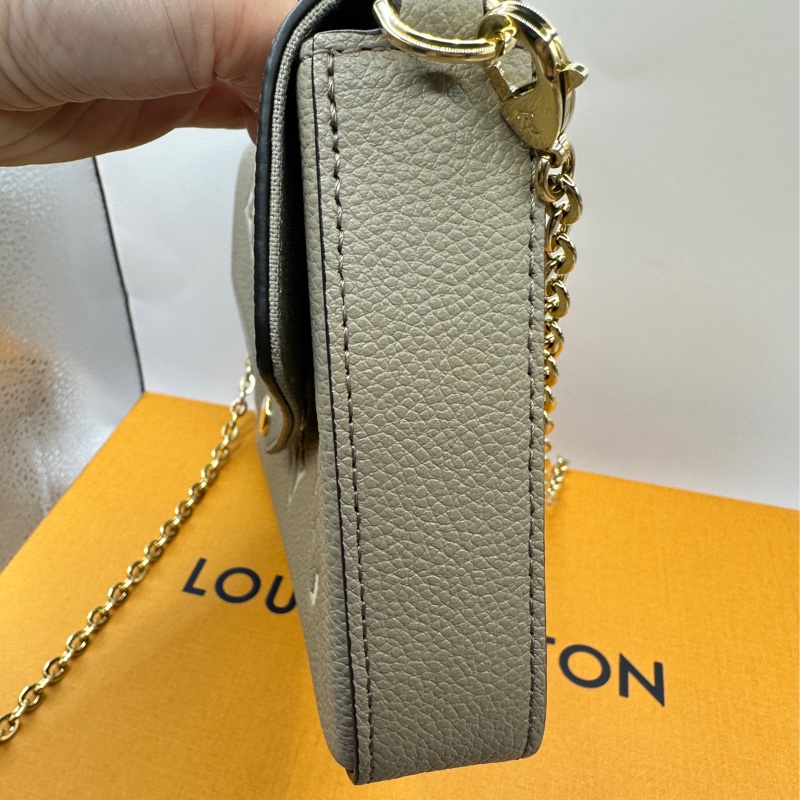 Louis Vuitton鏈條包大象灰單肩包 (M69977)-15