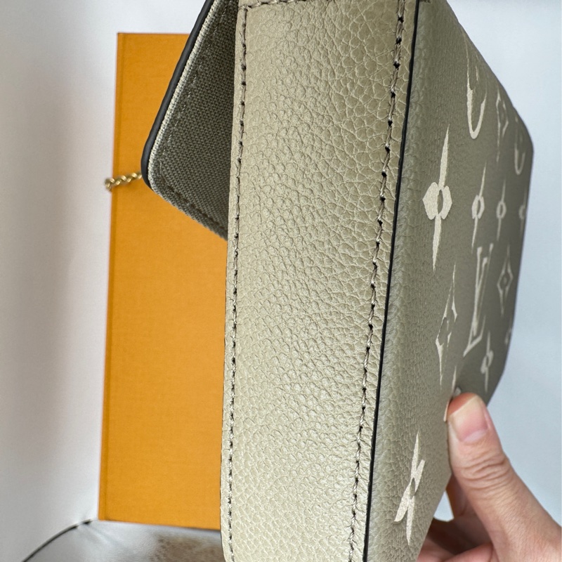 Louis Vuitton鏈條包大象灰單肩包 (M69977)-16