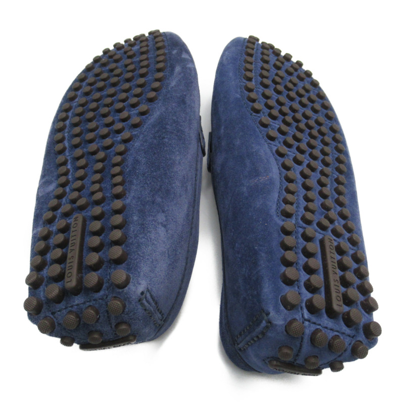 【日本直送】路易威登 鞋款 平底麂皮樂福鞋 藍色二手男女通用 GHW 尺寸 7 1/2-3