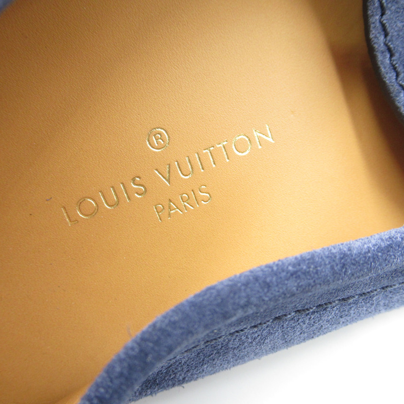 【日本直送】路易威登 鞋款 平底麂皮樂福鞋 藍色二手男女通用 GHW 尺寸 7 1/2-4