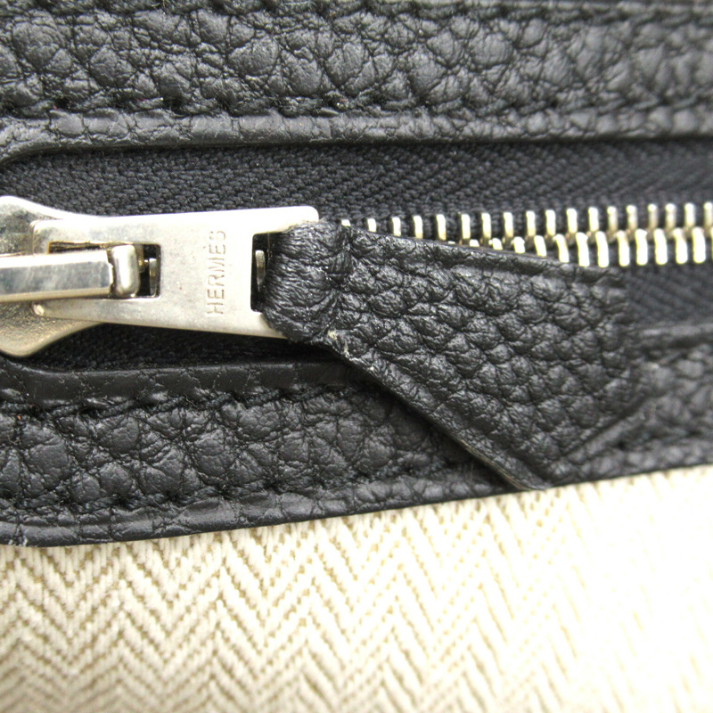 【日本直送】HERMES 花園派對 36 PM 手提包 Negonda 皮革 Noir 黑色二手女款 A SHW-6