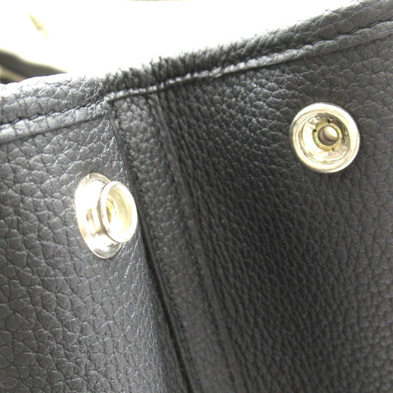 【日本直送】HERMES 花園派對 36 PM 手提包 Negonda 皮革 Noir 黑色二手女款 A SHW-10