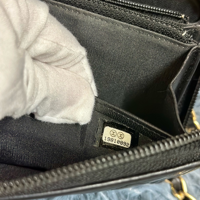 #Chanel✨95新極美品✨ boy 長夾 #斜背 #woc  香奈兒 黑色 牛皮長夾-25