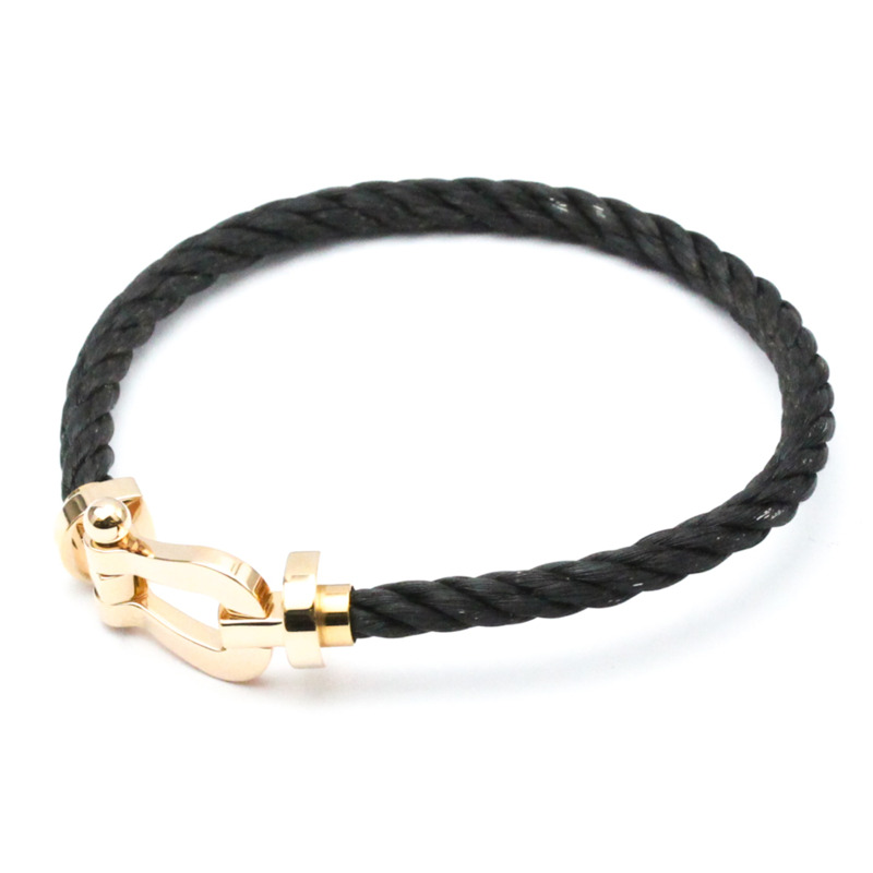 【日本直送】Fred Force 10 大玫瑰金（18K），不鏽鋼無石吊飾手鍊玫瑰金-0