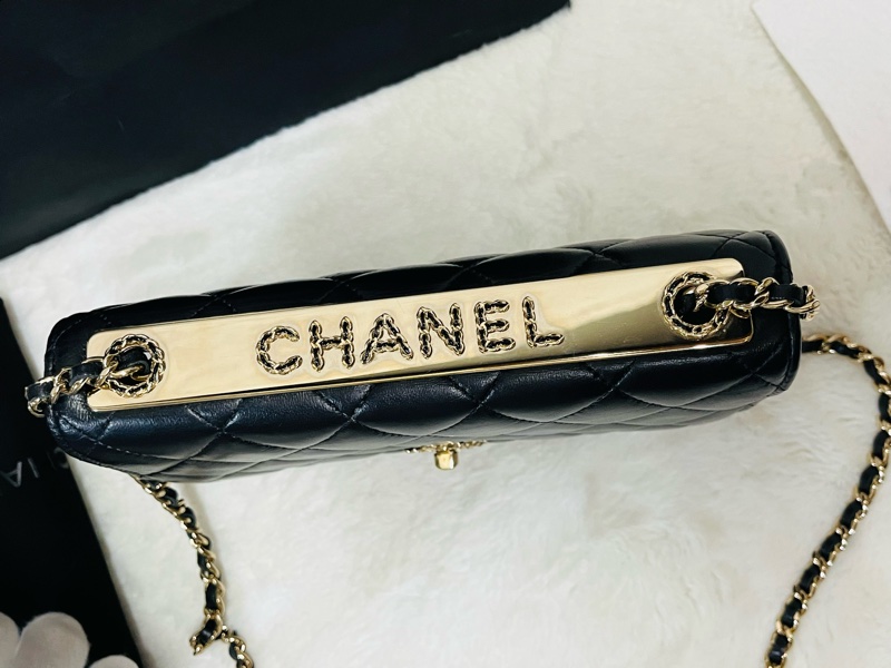 Chanel trendy woc 23s 新款皮穿鏈立體浮雕#晶片款-2