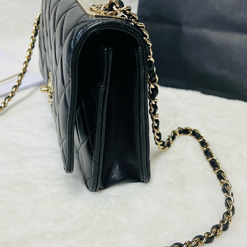 Chanel trendy woc 23s 新款皮穿鏈立體浮雕#晶片款-6