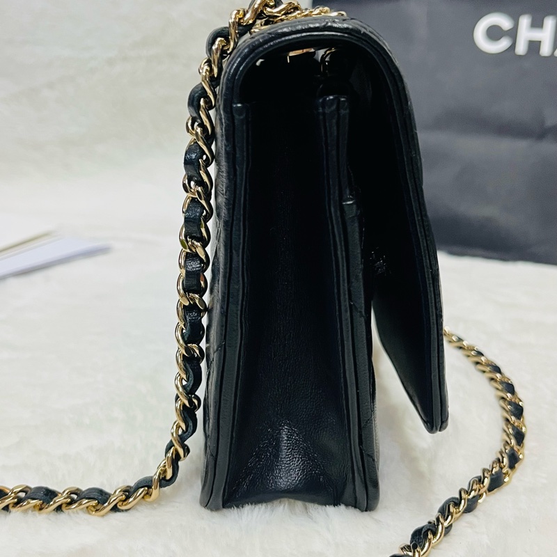 Chanel trendy woc 23s 新款皮穿鏈立體浮雕#晶片款-7