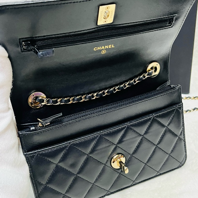 Chanel trendy woc 23s 新款皮穿鏈立體浮雕#晶片款-18