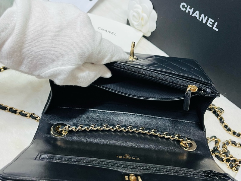 Chanel trendy woc 23s 新款皮穿鏈立體浮雕#晶片款-23