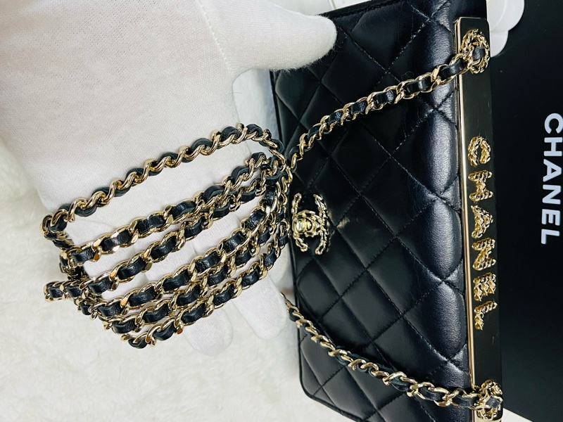 Chanel trendy woc 23s 新款皮穿鏈立體浮雕#晶片款-26