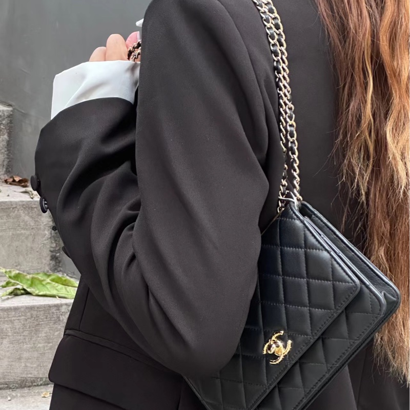 Chanel trendy woc 23s 新款皮穿鏈立體浮雕#晶片款-30