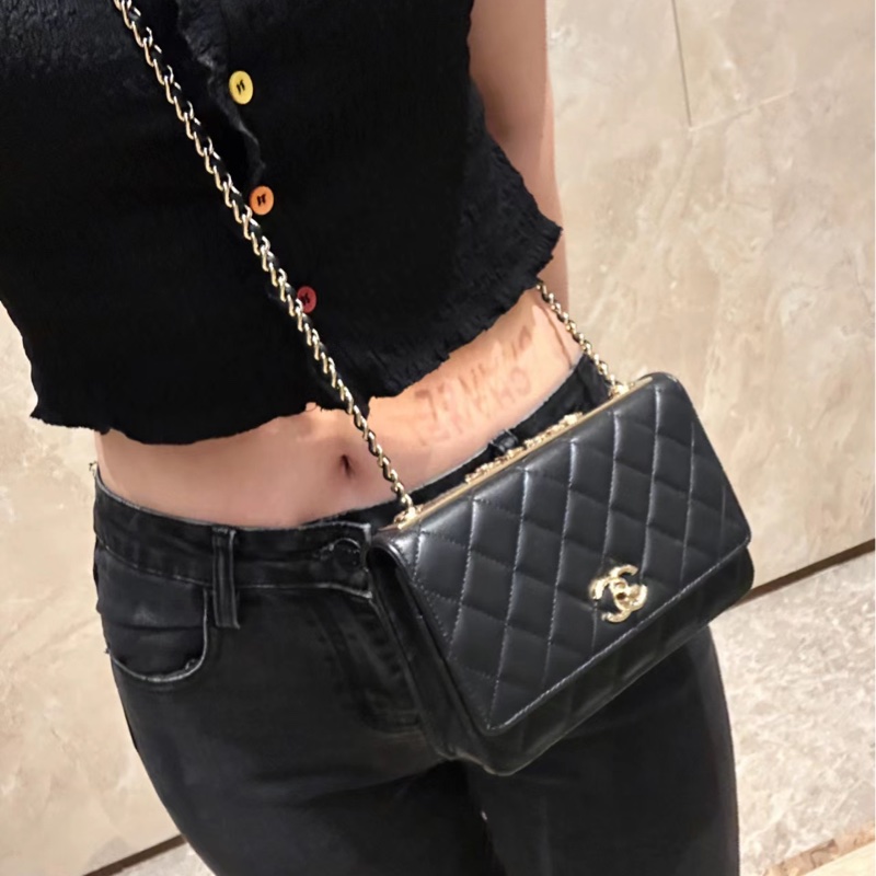 Chanel trendy woc 23s 新款皮穿鏈立體浮雕#晶片款-32