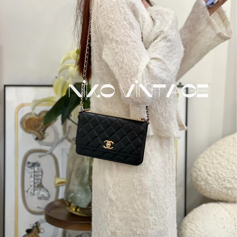Chanel trendy woc 23s 新款皮穿鏈立體浮雕#晶片款-33