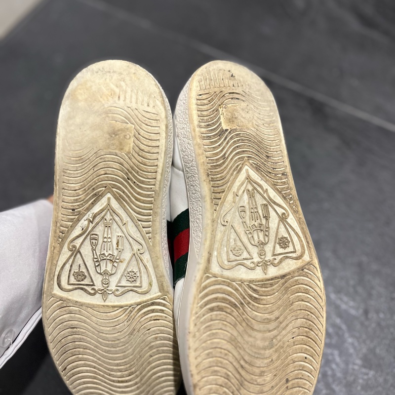 Gucci 經典珍珠小白鞋-4