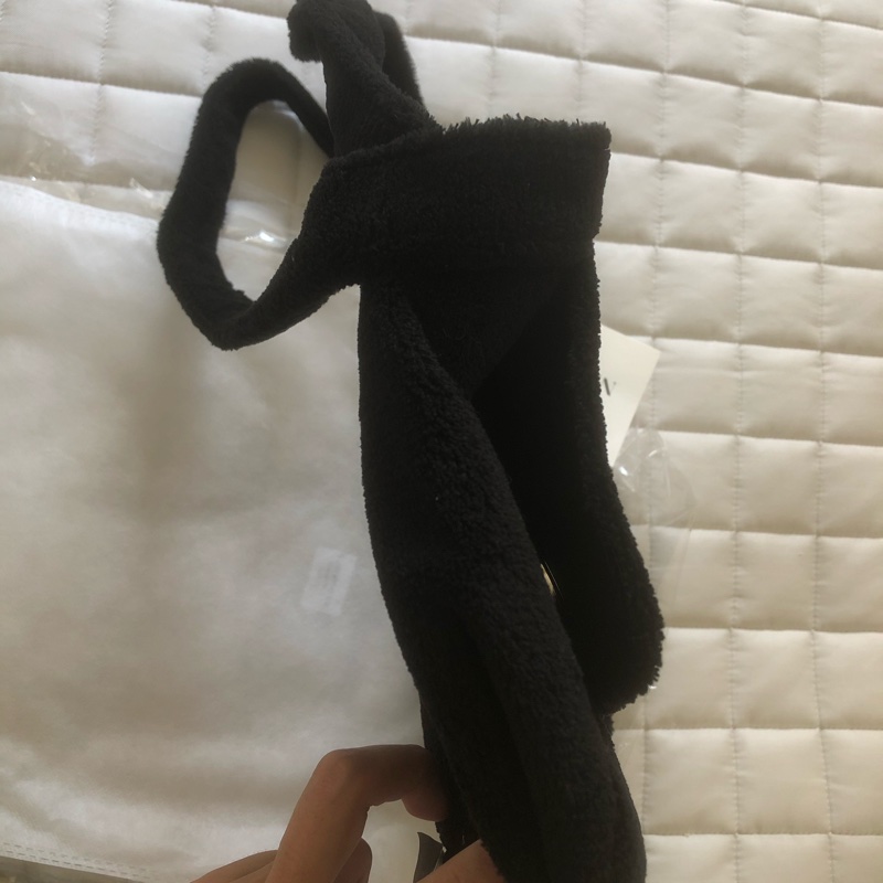 Chanel 全新毛巾包(全黑)-6