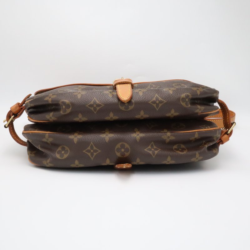 【日本直送】LOUIS VUITTON LV #0276 路易威登 原花肩背馬鞍包 Saumur 30 M42256二手-13