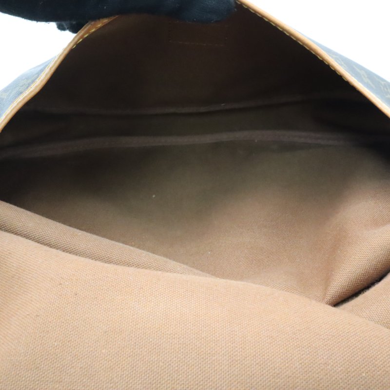 【日本直送】LOUIS VUITTON LV #0276 路易威登 原花肩背馬鞍包 Saumur 30 M42256二手-15