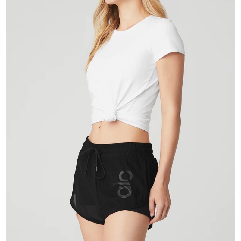 Alo yoga soft Finesse Tee 純白柔軟上衣-3