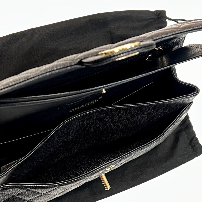 Chanel經典口蓋包 CF25公分 經典款-11