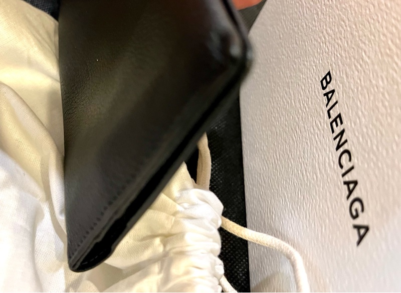 稀有古董巴黎世家Balenciaga 近全新閒置對折長夾-6