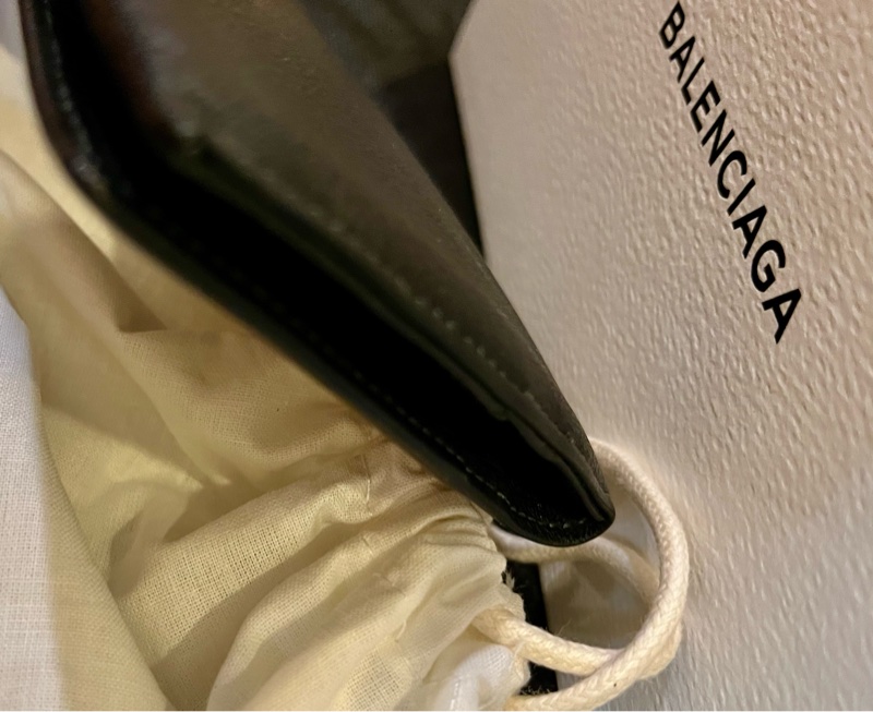 稀有古董巴黎世家Balenciaga 近全新閒置對折長夾-7